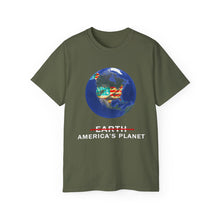 Load image into Gallery viewer, Planet America T-Shirt: Dark Colored Background