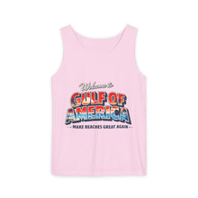 Load image into Gallery viewer, Gulf of America Tank Top — "Make Beaches Great Again" Retro Beach Graphic