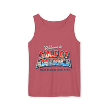Load image into Gallery viewer, Gulf of America Tank Top — "Make Beaches Great Again" Retro Beach Graphic
