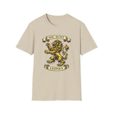 Load image into Gallery viewer, Hic Sunt Leones -- "Here There Be Lions" T-Shirt. Many Sizes and Colors