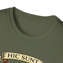 Load image into Gallery viewer, Hic Sunt Leones -- "Here There Be Lions" T-Shirt. Many Sizes and Colors