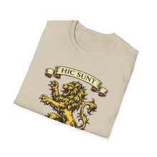 Load image into Gallery viewer, Hic Sunt Leones -- "Here There Be Lions" T-Shirt. Many Sizes and Colors
