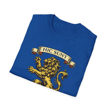 Load image into Gallery viewer, Hic Sunt Leones -- "Here There Be Lions" T-Shirt. Many Sizes and Colors