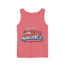 Load image into Gallery viewer, Gulf of America Tank Top — "Make Beaches Great Again" Retro Beach Graphic
