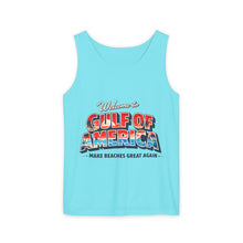 Load image into Gallery viewer, Gulf of America Tank Top — "Make Beaches Great Again" Retro Beach Graphic
