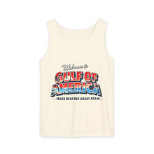 Load image into Gallery viewer, Gulf of America Tank Top — "Make Beaches Great Again" Retro Beach Graphic

