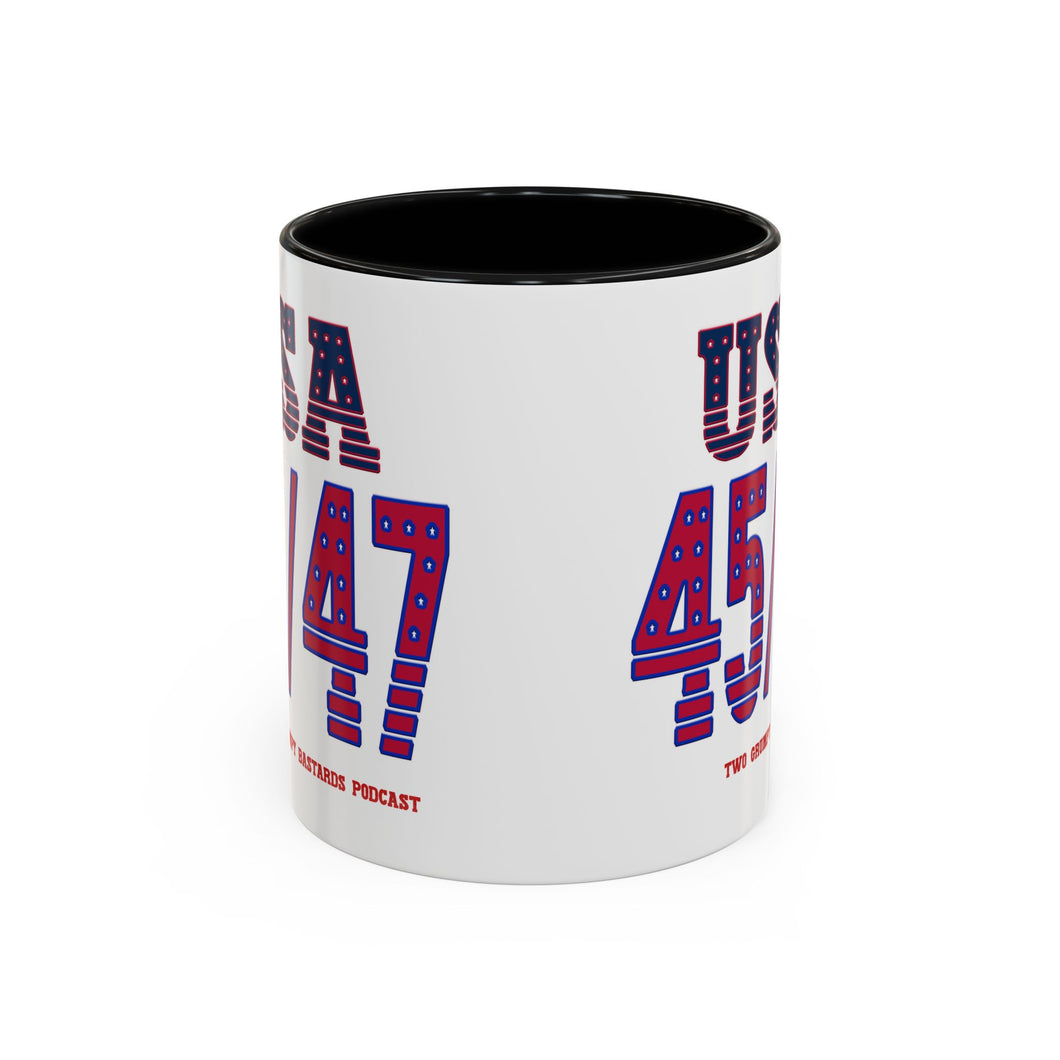 Celebrate Trump's Victory with this Commemorative Accented Mug! Comes in Two Sizes