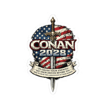 Load image into Gallery viewer, Conan For President 2028 Sticker
