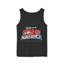 Load image into Gallery viewer, Gulf of America Tank Top — "Make Beaches Great Again" Retro Beach Graphic
