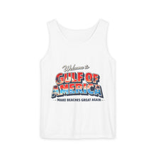 Load image into Gallery viewer, Gulf of America Tank Top — "Make Beaches Great Again" Retro Beach Graphic
