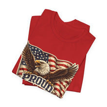 Load image into Gallery viewer, Proud Infidel - Patriotic American Flag Tee with Bald Eagle Graphic
