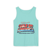 Load image into Gallery viewer, Gulf of America Tank Top — "Make Beaches Great Again" Retro Beach Graphic
