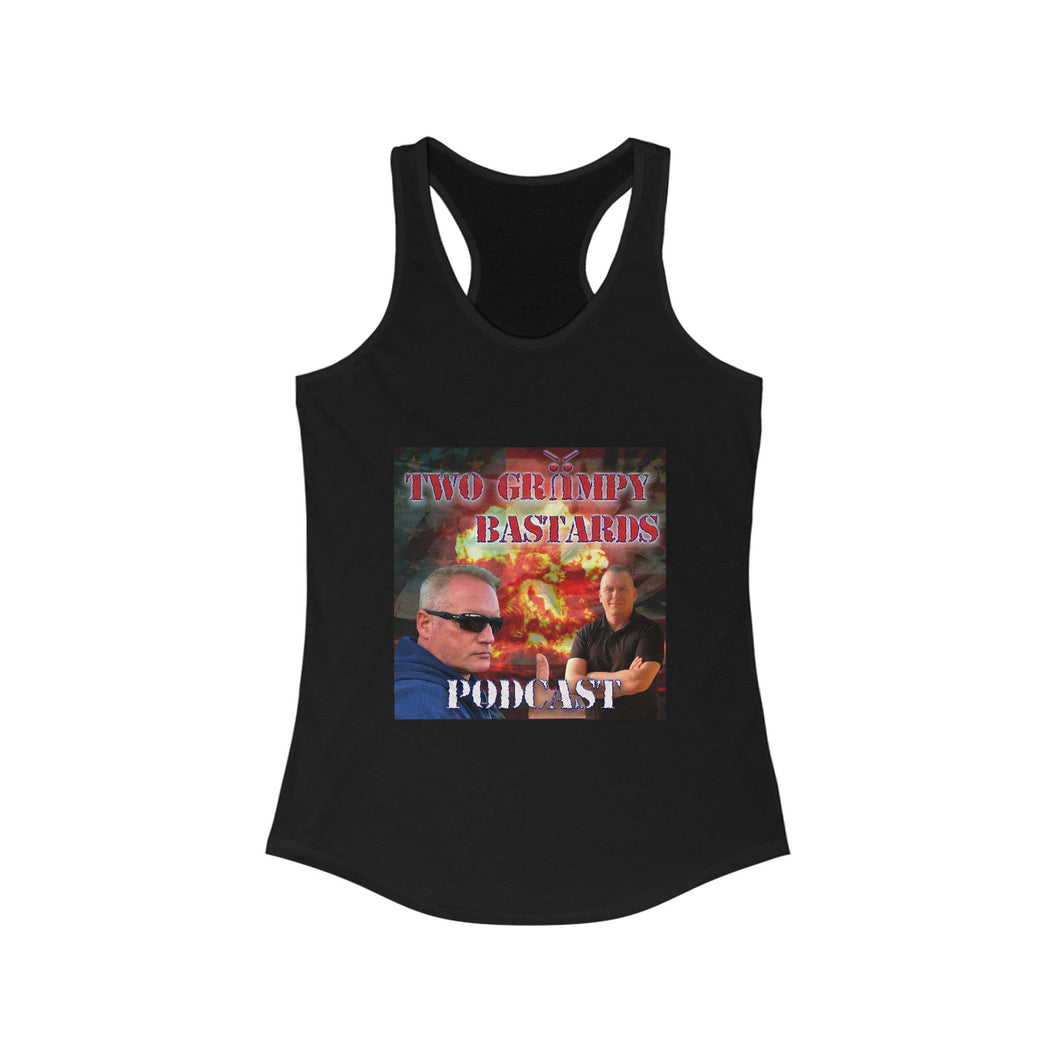 Two Grumpy Bastards Women's Ideal Racerback Tank