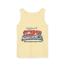 Load image into Gallery viewer, Gulf of America Tank Top — "Make Beaches Great Again" Retro Beach Graphic
