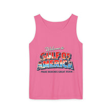 Load image into Gallery viewer, Gulf of America Tank Top — "Make Beaches Great Again" Retro Beach Graphic
