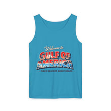 Load image into Gallery viewer, Gulf of America Tank Top — "Make Beaches Great Again" Retro Beach Graphic
