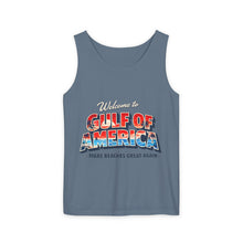 Load image into Gallery viewer, Gulf of America Tank Top — "Make Beaches Great Again" Retro Beach Graphic
